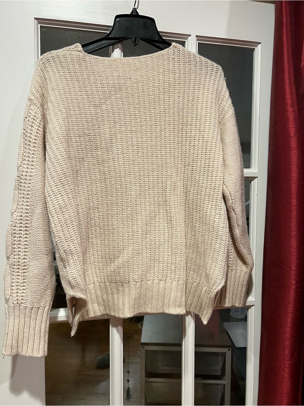 Cozy Cable Knit Crewneck Sweater - Cream - Picture 2 of 5